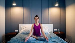 You can meditate before going to sleep, as it will relax your body and ensure you get a good night’s rest. It will also ensure you stay healthy, your mind is calm and your weight loss efforts are on track.(Shutterstock)