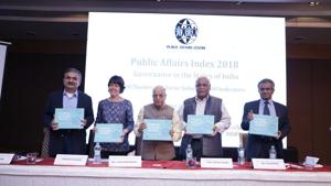 Madhya Pradesh, Jharkhand and Bihar ranked the lowest on the Public Affairs Index, indicating higher social and economic inequalities in the states.(Public Affairs Centre /Twitter) Madhya Pradesh, Jharkhand and Bihar ranked the lowest on the Public Affairs Index, indicating higher social and economic inequalities in the states.(Public Affairs Centre /Twitter)
