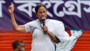West Bengal Chief Minister Mamata Banerjee had announced January 19 as the date for the anti-BJP rally in Kolkata during the annual Martyr's Day rally on Saturday, July 21, 2018.(PTI) West Bengal Chief Minister Mamata Banerjee had announced January 19 as the date for the anti-BJP rally in Kolkata during the annual Martyr's Day rally on Saturday, July 21, 2018.(PTI)