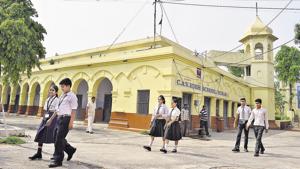 Started as an all-boys school, which admitted 1,200 students till a few years ago, the institution is co-educational today and admits 700 children.(Sikander Singh Chopra/HT) Started as an all-boys school, which admitted 1,200 students till a few years ago, the institution is co-educational today and admits 700 children.(Sikander Singh Chopra/HT)