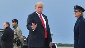 US President Donald Trump hit out at ‘fake news’ once again.(AFP) US President Donald Trump hit out at ‘fake news’ once again.(AFP)