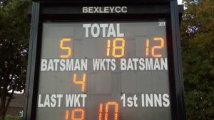 During a game between Bexley CC and Beckenham CC, the batsmen of the visiting side lasted a mere 49 minutes after winning the toss and electing to bat in the first innings.(Twitter) During a game between Bexley CC and Beckenham CC, the batsmen of the visiting side lasted a mere 49 minutes after winning the toss and electing to bat in the first innings.(Twitter)