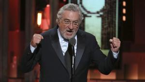 In this June 10, 2018, file photo, Robert De Niro introduces a performance by Bruce Springsteen at the 72nd annual Tony Awards at Radio City Music Hall in New York.(Invision) In this June 10, 2018, file photo, Robert De Niro introduces a performance by Bruce Springsteen at the 72nd annual Tony Awards at Radio City Music Hall in New York.(Invision)