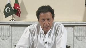 Imran Khan called it a ‘historic election’.(Video screenshot/ANI) Imran Khan called it a ‘historic election’.(Video screenshot/ANI)