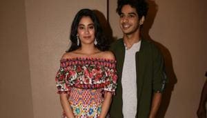 Janhvi Kapoor and Ishaan Khatter at the success party for Dhadak. (Photo: Viral Bhayani) Janhvi Kapoor and Ishaan Khatter at the success party for Dhadak. (Photo: Viral Bhayani)
