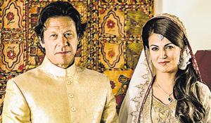 Imran Khan with his second wife Reham Khan. The marriage lasted only 10 months.(PTI file photo) Imran Khan with his second wife Reham Khan. The marriage lasted only 10 months.(PTI file photo)