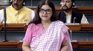 Assuring that she would incorporate in the rules any “lacunae” that MPs have pointed out, women and child development minister Maneka Gandhi said the Bill is intended to go after human traffickers and not the victims.(PTI) Assuring that she would incorporate in the rules any “lacunae” that MPs have pointed out, women and child development minister Maneka Gandhi said the Bill is intended to go after human traffickers and not the victims.(PTI)