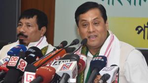 Assam chief minister Sarbananda Sonowal asked officials to guide people, whose names do not figure in the final draft of National Register of Citizens (NRC) to be published on July 30, through the procedure of claims and objections.(HT/File Photo)