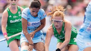 India succumbed to their first loss of the Hockey World Cup after going down 1-0 to Ireland. Get highlights. of the match between India and Ireland here.(Twitter: @TheHockeyIndia) India succumbed to their first loss of the Hockey World Cup after going down 1-0 to Ireland. Get highlights. of the match between India and Ireland here.(Twitter: @TheHockeyIndia)