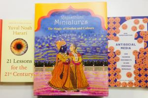 On the reading list: lessons for life, Facebook, and Rajasthani miniatures.(HT Team) On the reading list: lessons for life, Facebook, and Rajasthani miniatures.(HT Team)