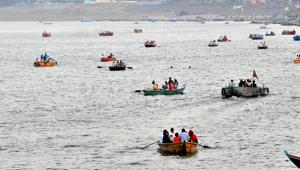 The National Green Tribunal said the water of the Ganga river was unfit for drinking and bathing.(HT File Photo) The National Green Tribunal said the water of the Ganga river was unfit for drinking and bathing.(HT File Photo)