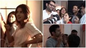 Priyanka Chopra is seen having a great time with her The Sky Is Pink cast and crew in new video.(Instagram) Priyanka Chopra is seen having a great time with her The Sky Is Pink cast and crew in new video.(Instagram)