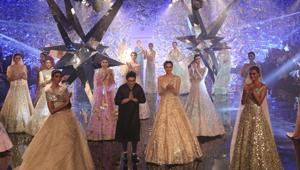 Suneet Varma on day 3 of the India Couture Week 2018.(Amal KS/HT Photo) Suneet Varma on day 3 of the India Couture Week 2018.(Amal KS/HT Photo)