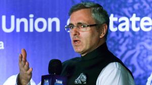 Coming down heavily on the BJP-PDP coalition that ruled Jammu and Kashmir from 2015 till last month, former CM Omar Abdullah said militancy was “reborn” in the state when the alliance was formed.(PTI) Coming down heavily on the BJP-PDP coalition that ruled Jammu and Kashmir from 2015 till last month, former CM Omar Abdullah said militancy was “reborn” in the state when the alliance was formed.(PTI)