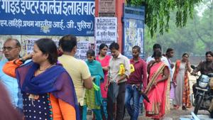 UPPSC passes its biggest test: LT grade teachers’ recruitment exam 2018 was held peacefully at 1760 centres in 39 districts of UP.(HT photo/Anil Kumar Maurya) UPPSC passes its biggest test: LT grade teachers’ recruitment exam 2018 was held peacefully at 1760 centres in 39 districts of UP.(HT photo/Anil Kumar Maurya)