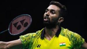 HS Prannoy defeated Abhinav Manota in the Badminton World Championship first round.(AFP) HS Prannoy defeated Abhinav Manota in the Badminton World Championship first round.(AFP)