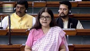 Union Minister for Women and Child Development Maneka Sanjay Gandhi speaks in the Lok Sabha during the Monsoon session of Parliament, in New Delhi on Thursday, July 26, 2018.(PTI) Union Minister for Women and Child Development Maneka Sanjay Gandhi speaks in the Lok Sabha during the Monsoon session of Parliament, in New Delhi on Thursday, July 26, 2018.(PTI)
