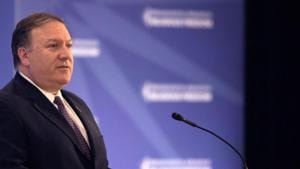 US secretary of state Mike Pompeo speaks at a press conference in Washington on July 26.(REUTERS) US secretary of state Mike Pompeo speaks at a press conference in Washington on July 26.(REUTERS)