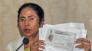 West Bengal chief minister Mamata Banerjee at a press conference over the final National Register of Citizen(NRC) draft of Assam that released on July 30, 2018.(PTI Photo) West Bengal chief minister Mamata Banerjee at a press conference over the final National Register of Citizen(NRC) draft of Assam that released on July 30, 2018.(PTI Photo)