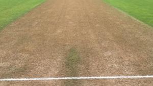 A look at the Edgbaston pitch ahead of the first Test match between India and England.(Twitter/George Dobell) A look at the Edgbaston pitch ahead of the first Test match between India and England.(Twitter/George Dobell)
