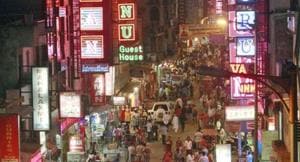 Aerial view of hotels at Paharganj, in New Delhi.(HT File Photo) Aerial view of hotels at Paharganj, in New Delhi.(HT File Photo)