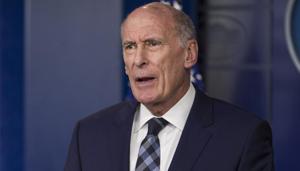 Dan Coats, director of national intelligence, speaks during a White House press briefing in Washington, D.C., U.S., on Thursday, Aug. 2, 2018.(Bloomberg) Dan Coats, director of national intelligence, speaks during a White House press briefing in Washington, D.C., U.S., on Thursday, Aug. 2, 2018.(Bloomberg)