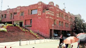 File photo of the administrative block of JNU.(HT File Photo) File photo of the administrative block of JNU.(HT File Photo)
