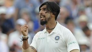 Ishant Sharma admitted to the offence and accepted the sanction proposed by Jeff Crowe of the Elite Panel of ICC Match Referees.(AP) Ishant Sharma admitted to the offence and accepted the sanction proposed by Jeff Crowe of the Elite Panel of ICC Match Referees.(AP)