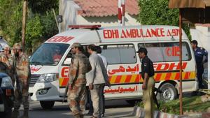 Police said the incident occurred due to over speeding. The bus was taking passengers from Buner district to Karachi.(AFP/Picture for representation) Police said the incident occurred due to over speeding. The bus was taking passengers from Buner district to Karachi.(AFP/Picture for representation)