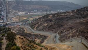 Border Patrol vehicles sit near a section of the U.S.-Mexico border wall in Tijuana, Mexico, on Monday, May 21, 2018. Photographer: Alejandro Cegarra/Bloomberg(Bloomberg) Border Patrol vehicles sit near a section of the U.S.-Mexico border wall in Tijuana, Mexico, on Monday, May 21, 2018. Photographer: Alejandro Cegarra/Bloomberg(Bloomberg)