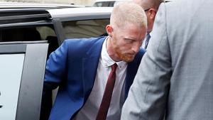 England cricketer Ben Stokes arrives at Bristol Magistrates Court, in Bristol.(REUTERS) England cricketer Ben Stokes arrives at Bristol Magistrates Court, in Bristol.(REUTERS)