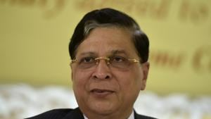 Chief Justice of India Dipak Misra at the farewell ceremony of the Supreme Court judge Adarsh Kumar Goel on July 6, 2018.(Vipin Kumar/HT PHOTO) Chief Justice of India Dipak Misra at the farewell ceremony of the Supreme Court judge Adarsh Kumar Goel on July 6, 2018.(Vipin Kumar/HT PHOTO)
