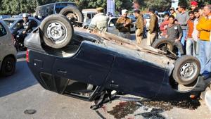 The report mentions 2017 witnessed decline in accident fatalities, except for June and December.(HT File) The report mentions 2017 witnessed decline in accident fatalities, except for June and December.(HT File)