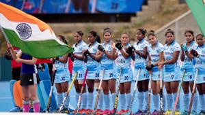LONDON - Vitality Women's Hockey World Cup India - Ireland Photo: Indian line up.(Rodrigo Jaramillo) LONDON - Vitality Women's Hockey World Cup India - Ireland Photo: Indian line up.(Rodrigo Jaramillo)