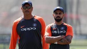 Indian cricket team head coach Ravi Shastri and Virat Kohli during nets at Lord’s.(Action Images via Reuters) Indian cricket team head coach Ravi Shastri and Virat Kohli during nets at Lord’s.(Action Images via Reuters)