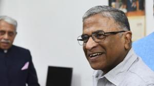 A former editor of Hindi daily Prabhat Khabar, Harivansh served as the additional information advisor to socialist veteran Chandra Shekhar, who was India’s Prime Minister between November 1990 and June 1991.(Vipin Kumar/HT Photo) A former editor of Hindi daily Prabhat Khabar, Harivansh served as the additional information advisor to socialist veteran Chandra Shekhar, who was India’s Prime Minister between November 1990 and June 1991.(Vipin Kumar/HT Photo)