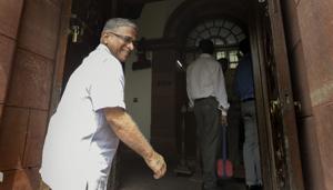 Deputy Chairman of Rajya Sabha Harivansh during the Monsoon session of Parliament, New Delhi, August 8(PTI)