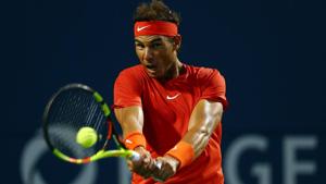 Rafael Nadal of Spain plays a shot against Benoit Paire of France at the Rogers Cup tennis tournament.(AFP) Rafael Nadal of Spain plays a shot against Benoit Paire of France at the Rogers Cup tennis tournament.(AFP)