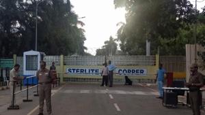 Police stand guard outside a copper smelter controlled by London-listed Vedanta Resources in Thoothukudi in the southern state of Tamil Nadu.(Reuters File Photo) Police stand guard outside a copper smelter controlled by London-listed Vedanta Resources in Thoothukudi in the southern state of Tamil Nadu.(Reuters File Photo)