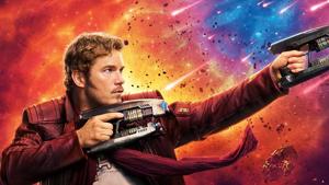 Chris Pratt as Star Lord in a still from Guardians of the Galaxy. Chris Pratt as Star Lord in a still from Guardians of the Galaxy.