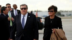 Parents of Melania Trump, Viktor and Amalija Knavs became American citizens in a naturalisation ceremony(REUTERS) Parents of Melania Trump, Viktor and Amalija Knavs became American citizens in a naturalisation ceremony(REUTERS)