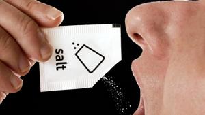 Five gm of sodium is equivalent to 12.5 gm of salt, which is 2.5 times more than the dietary salt intake of 5 gm per day recommended by the World Health Organization.(Shutterstock) Five gm of sodium is equivalent to 12.5 gm of salt, which is 2.5 times more than the dietary salt intake of 5 gm per day recommended by the World Health Organization.(Shutterstock)