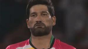 Sohail Tanvir had shown two middle fingers to Ben Cutting after dismissing him during a Caribbean Premier League match between the Guyana Amazon Warriors and St Kitts and Nevis Patriots.(Twitter)