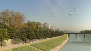 A pictorial representation of the ambitious riverfront development project.(HT PHOTO) A pictorial representation of the ambitious riverfront development project.(HT PHOTO)