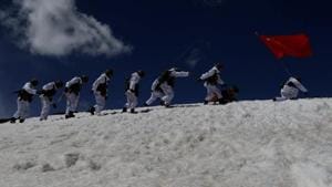 In June, Chinese military units stationed in Tibet carried out a drill, to test their logistics, armament support capabilities as well as military-civil integration in Tibet.(Reuters/File Photo) In June, Chinese military units stationed in Tibet carried out a drill, to test their logistics, armament support capabilities as well as military-civil integration in Tibet.(Reuters/File Photo)