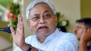 Bihar chief minister Nitish Kumar On Tuesday said that ‘one nation, one poll’ was a good idea but not implementable in the forthcoming general elections.(PTI Photo) Bihar chief minister Nitish Kumar On Tuesday said that ‘one nation, one poll’ was a good idea but not implementable in the forthcoming general elections.(PTI Photo)