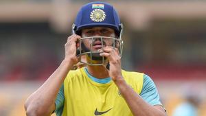 India A cricket captain Shreyas Iyer during a practice session ahead of the first test match against South Africa A, at Chinnaswamy Stadium in Bengaluru.(PTI) India A cricket captain Shreyas Iyer during a practice session ahead of the first test match against South Africa A, at Chinnaswamy Stadium in Bengaluru.(PTI)