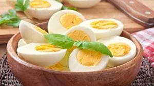 Eggs are also a great source of Vitamin B complex, Vitamin D, B6, B12 and several minerals. They also keep you satiated which helps in weight loss.(Shutterstock) Eggs are also a great source of Vitamin B complex, Vitamin D, B6, B12 and several minerals. They also keep you satiated which helps in weight loss.(Shutterstock)