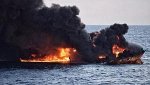 Two company officials reached by The Associated Press refused to say whether that meant the sailors were dead, though the firm separately acknowledged one sailor was injured and hospitalised in Muscat, Oman.(AFP/Picture for representation) Two company officials reached by The Associated Press refused to say whether that meant the sailors were dead, though the firm separately acknowledged one sailor was injured and hospitalised in Muscat, Oman.(AFP/Picture for representation)
