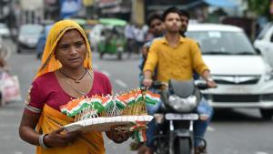 If the flags are not sold by August 15, they have to be stored until next year.(PTI photo) If the flags are not sold by August 15, they have to be stored until next year.(PTI photo)